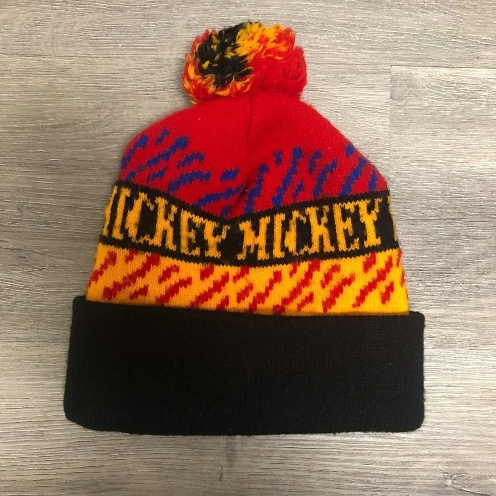 Vintage Disney Kid's Winter Hat Ski Cap Mickey Mouse Mickey's Stuff for Kids